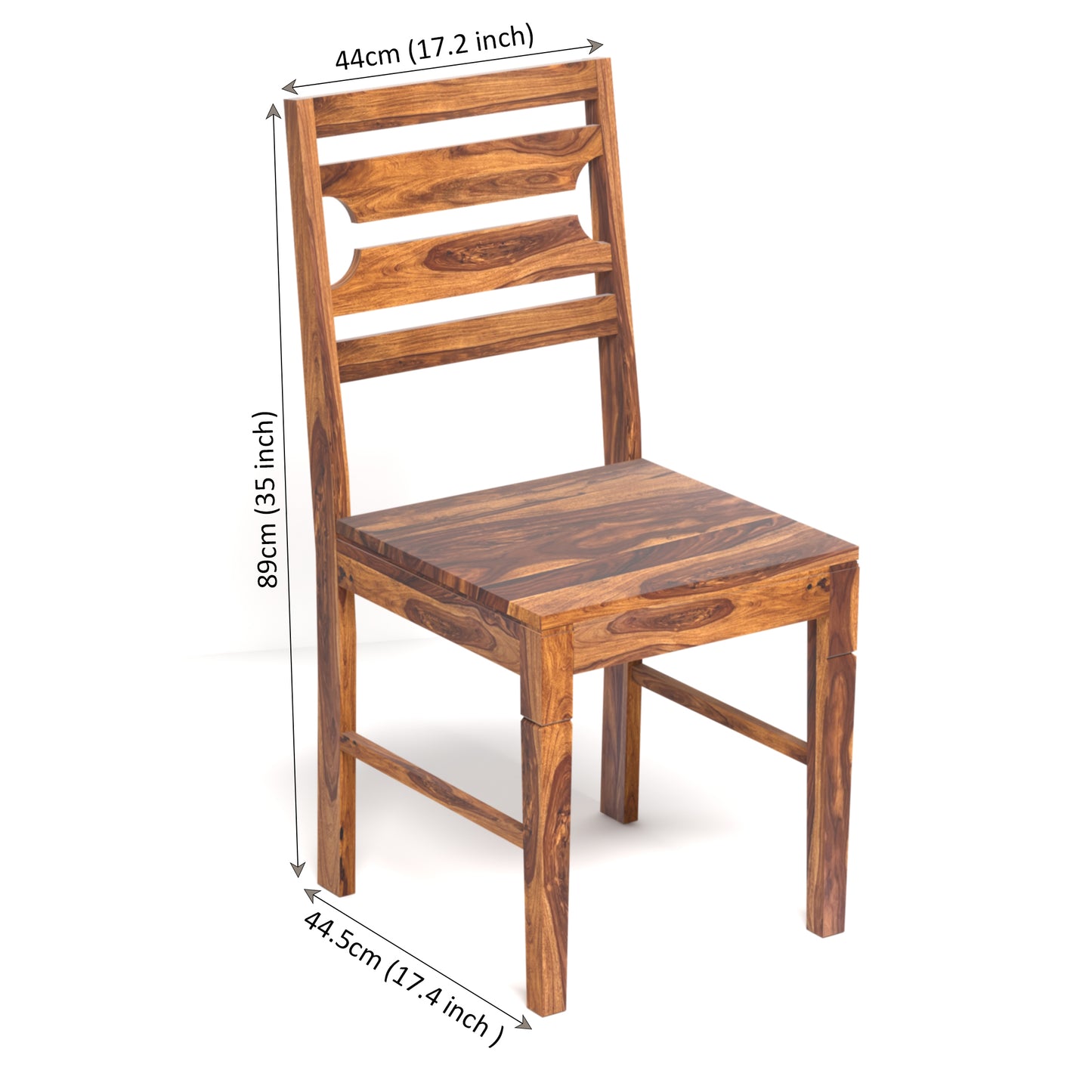 Prados Sheesham Wood Six Seater Dining Set with Bench in Honey Finish