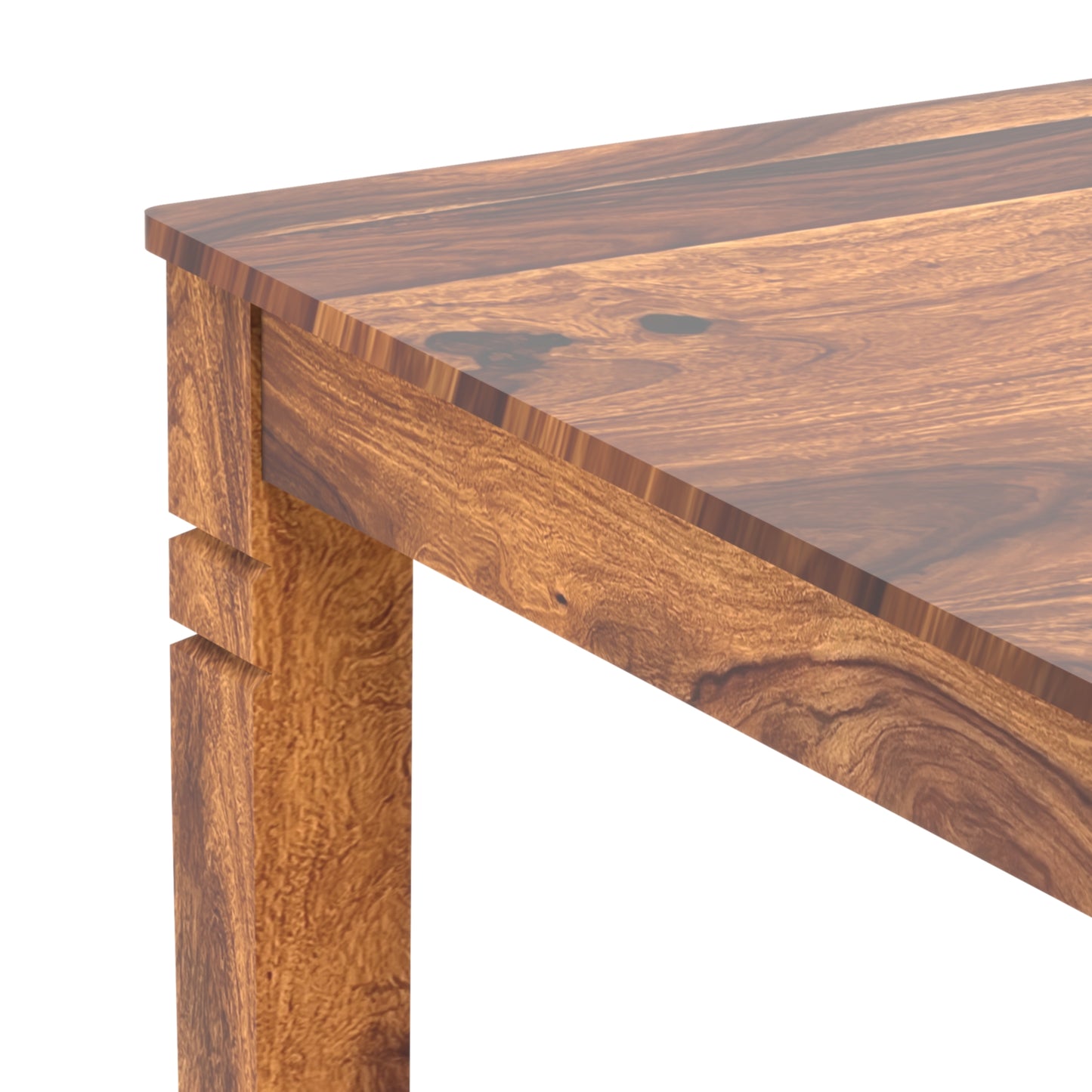 Prados Sheesham Wood Two Seater Dining Set in Honey Finish