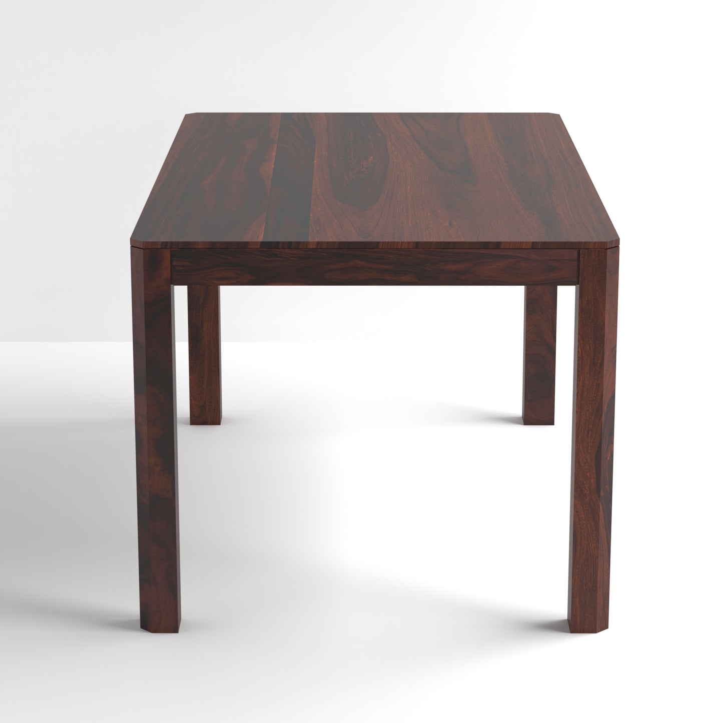 Ruby Sheesham Wood Six Seater Dining Set in Rosewood Finish