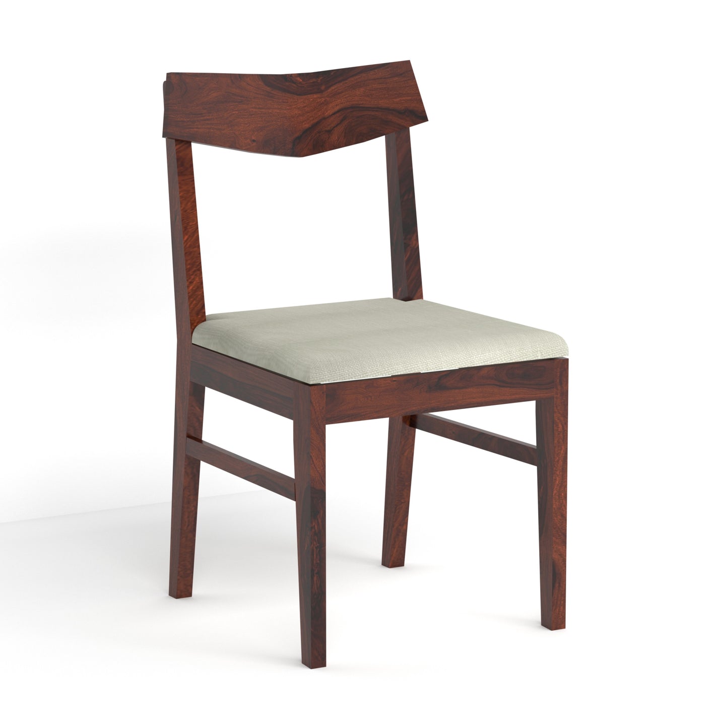 Ruby Sheesham Wood Six Seater Dining Set in Rosewood Finish