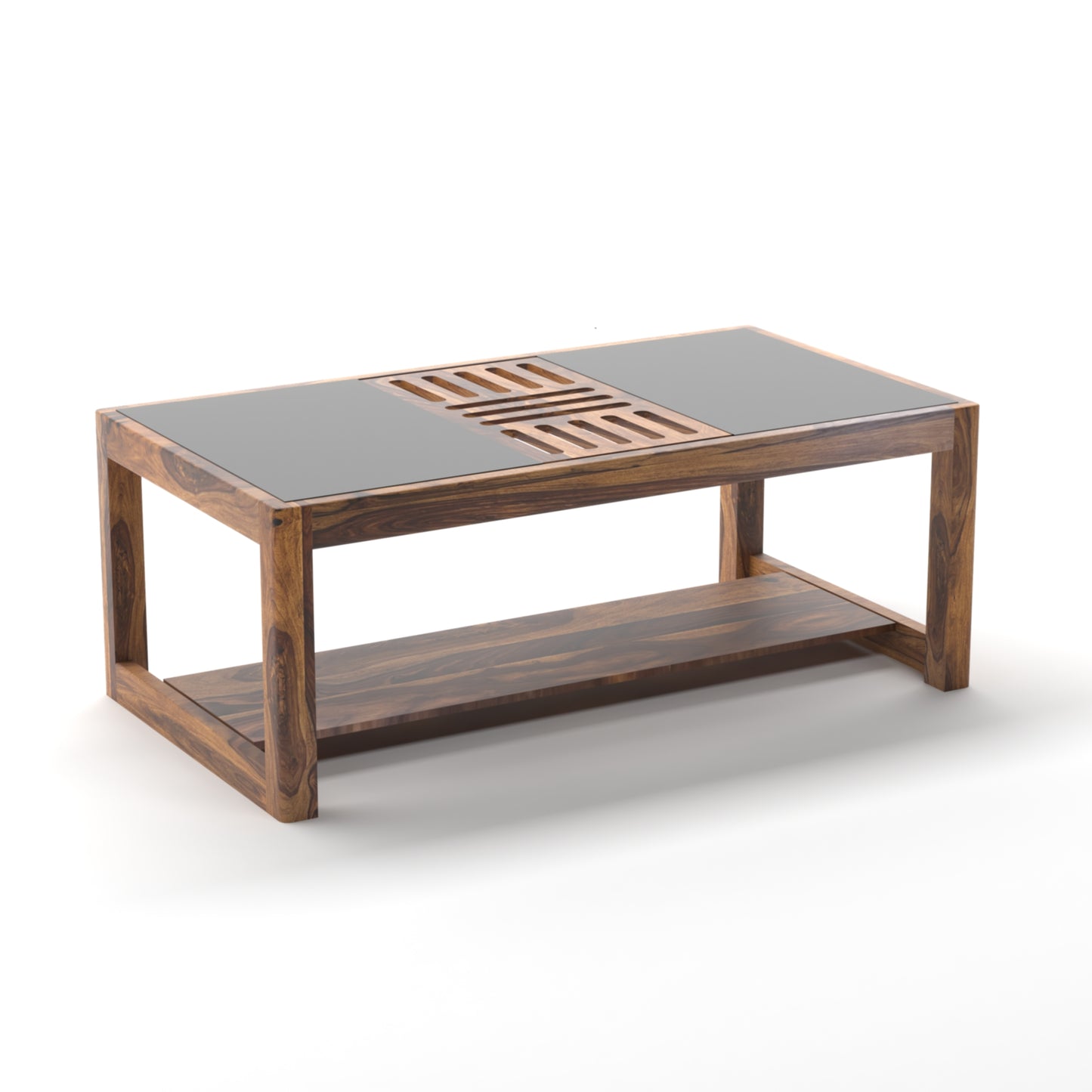 Toronto Sheesham Wood Coffee Table in Honey Finish
