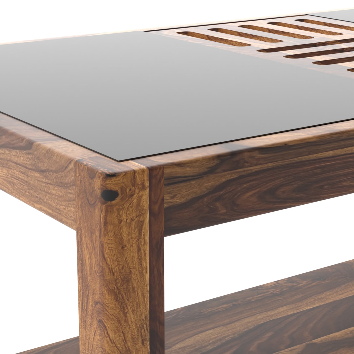 Toronto Sheesham Wood Coffee Table in Honey Finish