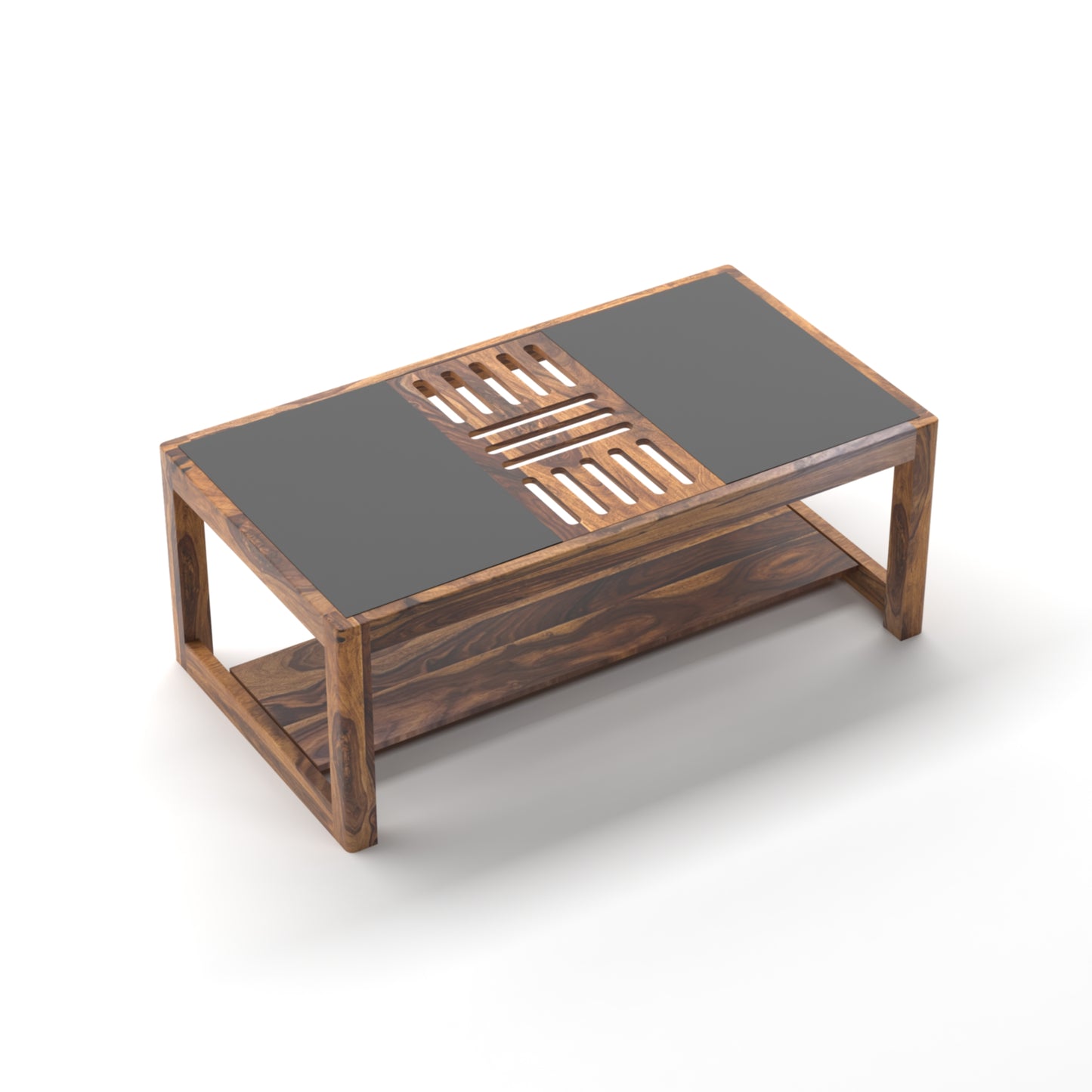 Toronto Sheesham Wood Coffee Table in Honey Finish