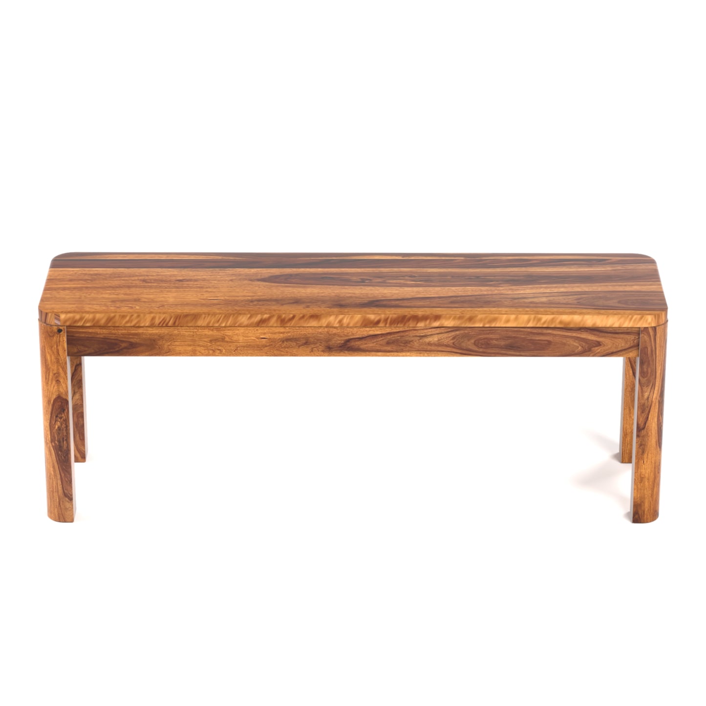 Toronto Sheesham Wood Dining Bench in Honey Finish