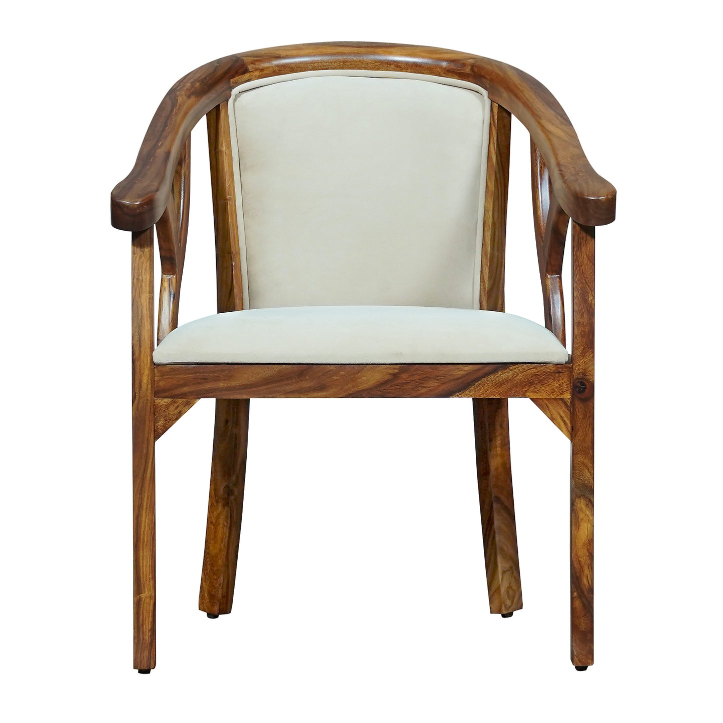 Trident Sheesham Wood Arm Chair in Honey Finish