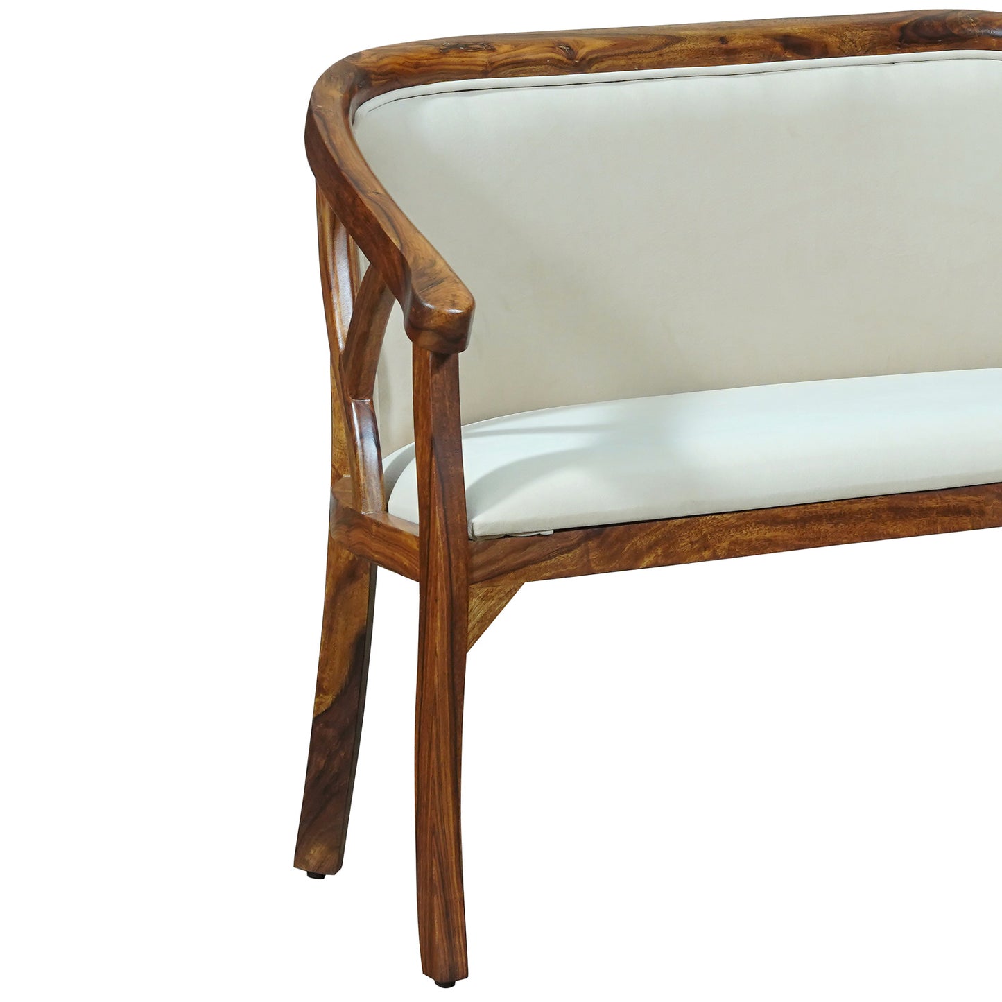 Trident Sheesham Wood Two Seater in Honey Finish