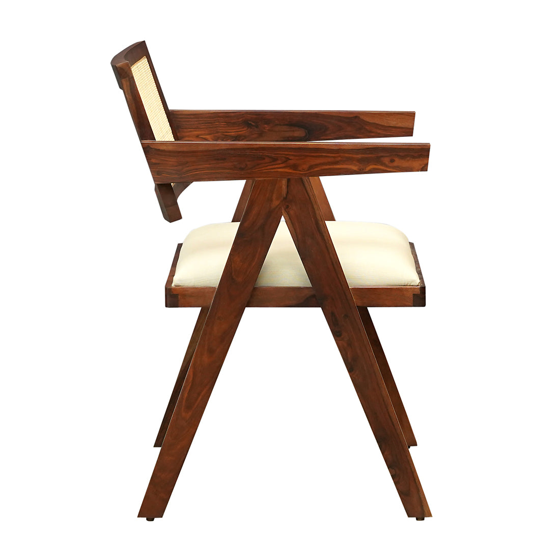 Zester Sheesham Wood Arm Chair in Honey Finish