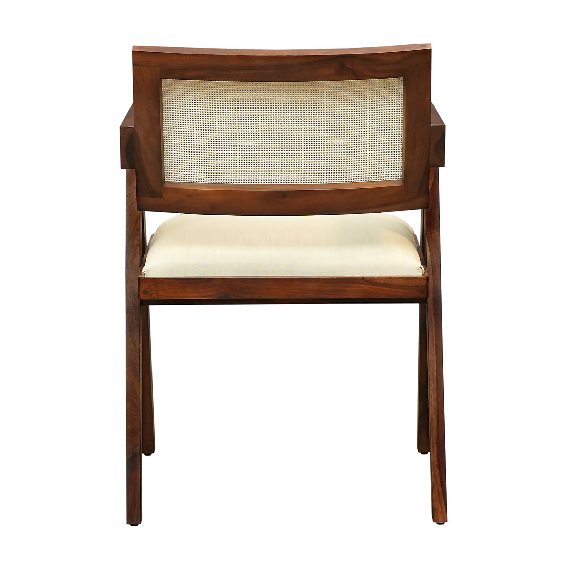 Zester Sheesham Wood Arm Chair in Walnut Finish